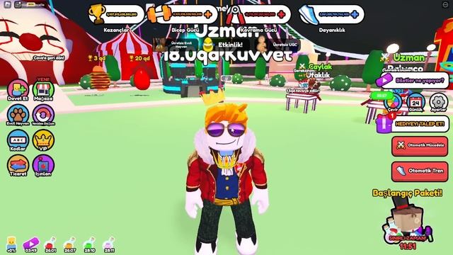 PET SATARAK ROBUX KAZANDIM! (GERÇEK) Sharrdy Kral - Tug Of War Simulator Roblox Türkçe смотреть онлайн