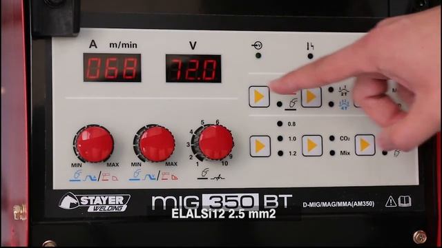 How to configure the aluminum electrode on the Stayer MIG 350 BT inverter welding equipment? смотреть онлайн