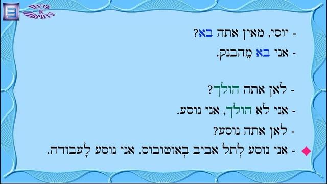 Тема 10 ♦ Как не запутаться с глаголом ИДТИ/ ПОЙТИ в иврите ♦ ?לבוא или ללכת смотреть онлайн