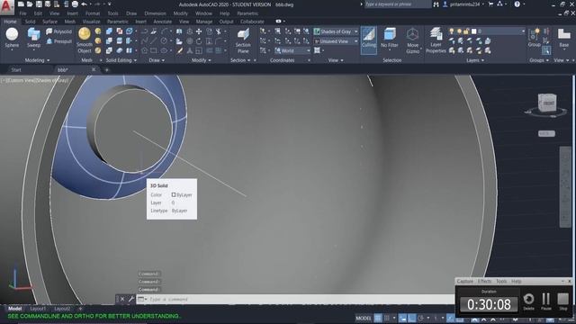 AUTOCAD3D|HOW TO DRAW BELL(GHANTA)|TEMPLE BELL|AUTOCAD 2020 смотреть онлайн