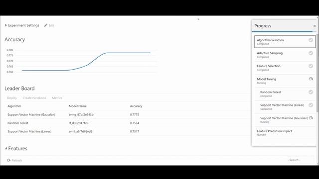 Demo | Oracle Machine Learning AutoML User Interface смотреть онлайн