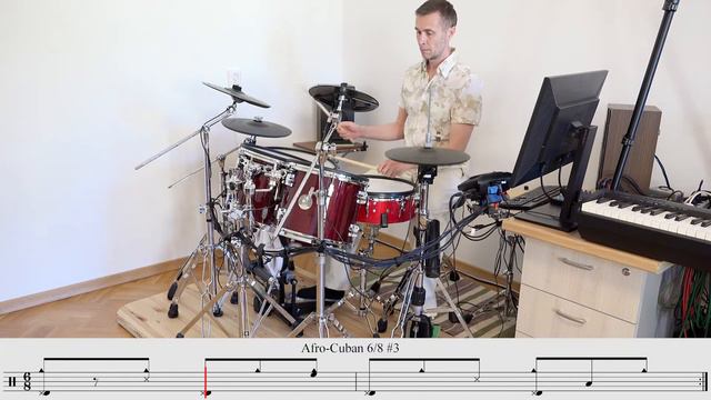 Afro-Cuban 6/8 Rhythms On Drumset #1–5 (Bembe, Nanigo)