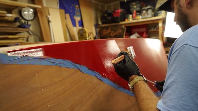 Wooden Boat Build // Part 12: Painting The Boat // Roll & Tip Method