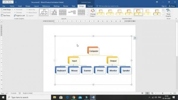 Create Smart Art Design || Microsoft Word || Computer Gyan