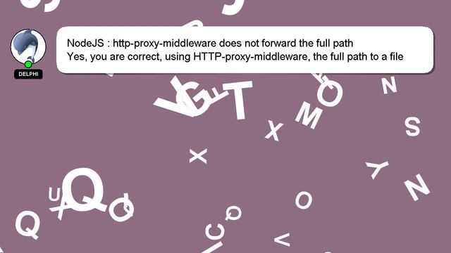 NodeJS : http-proxy-middleware does not forward the full path смотреть онлайн