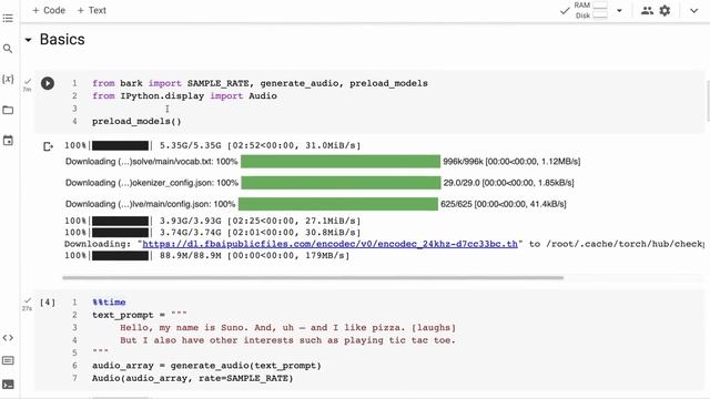Checking out Bark: a Text to Speech system by Suno AI смотреть онлайн
