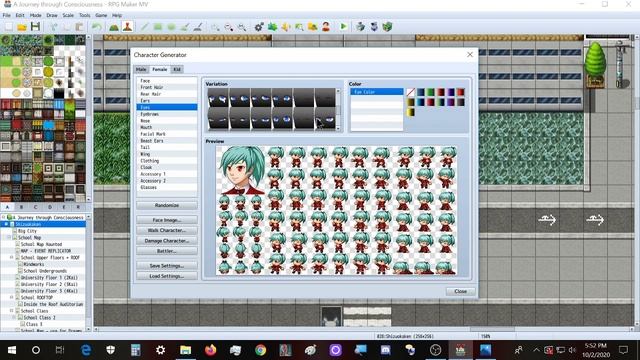 RPG Maker MV - create character portraits and save the file as json смотреть онлайн