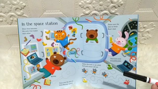 Usborne Wipe-Clean Space Activities Book смотреть онлайн