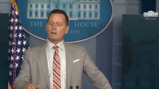 Richard Grenell delivering a firey but mostly peaceful lecture to DC journalists. смотреть онлайн