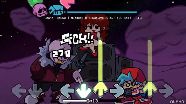 FNF Fallen Stars vs Sans - Our Broken Constellations (Full Combo) смотреть онлайн