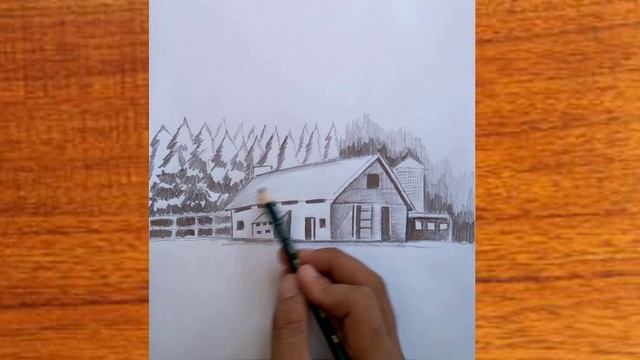 How to draw a house sketch drawing with pencil | how to draw a girl easy смотреть онлайн