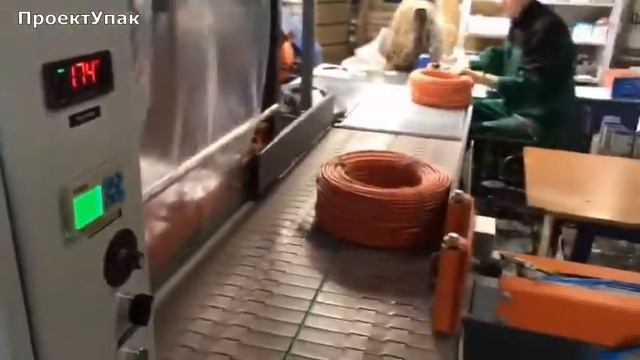 Упаковка кабельно-проводниковой продукции. Видео с производства. смотреть онлайн