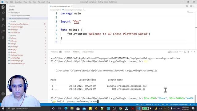 Golang Tutorials -7- How to cross compile from Windows to Linux or Vice-Versa | Dr Vipin Classes смотреть онлайн