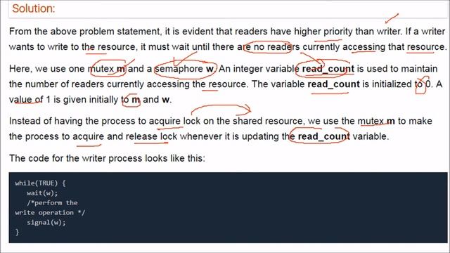 WHAT IS READER WRITER PROBLEM IN PROCESS SYNCHRONIZATION смотреть онлайн