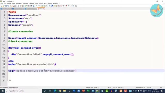 Update record in MYSQL Tutorial смотреть онлайн