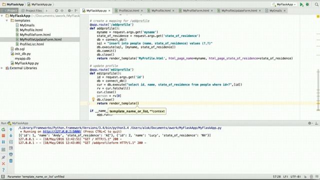 Build WebApp With Python And Flask Part 2b - Database Update and Delete смотреть онлайн