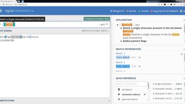 Regex 6 - Character Classes and Negations смотреть онлайн