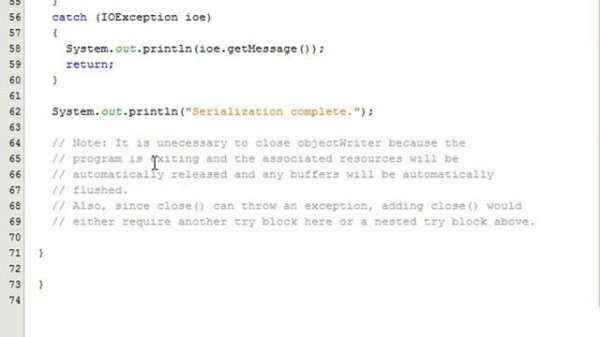 Java File IO Part 3: Object Files