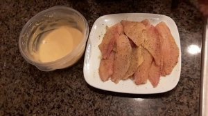 Рыба в кляре, запеченная в духовке.