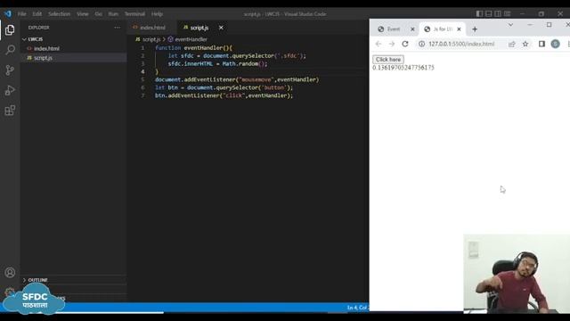 Event in JavaScript | JavaScript for LWC(in Hindi) смотреть онлайн