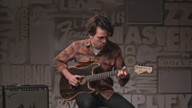 American Acoustasonic Stratocaster Exotics | American Acoustasonic Stratocaster | Fender смотреть онлайн