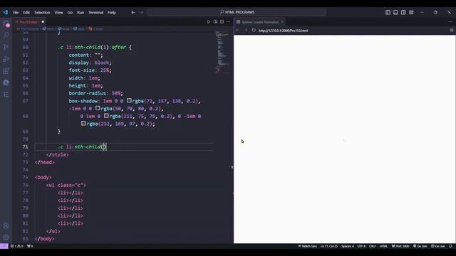 Spinner Loader Animation using HTML and CSS. смотреть онлайн