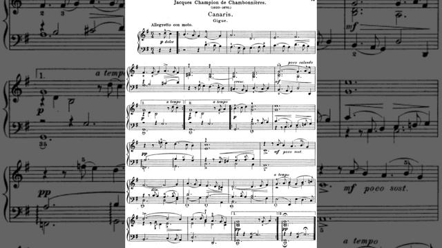 J.C de Chambonnieres - Canaris (Gigue) смотреть онлайн