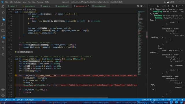 Coding Stream 37 - Roguelike Tutorial in Rust (Making a Game, Data-Driven Design) - 16 January 2023 смотреть онлайн