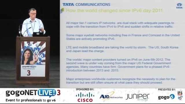 Enterprise IPv6 Adoption Status? Depends Where by Yves Poppe at gogoNET LIVE! 3 IPv6 Conference смотреть онлайн
