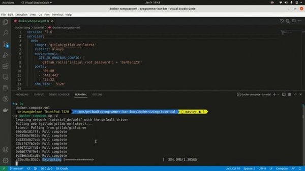 Docker compose setup gitlab (install gitlab docker compose)