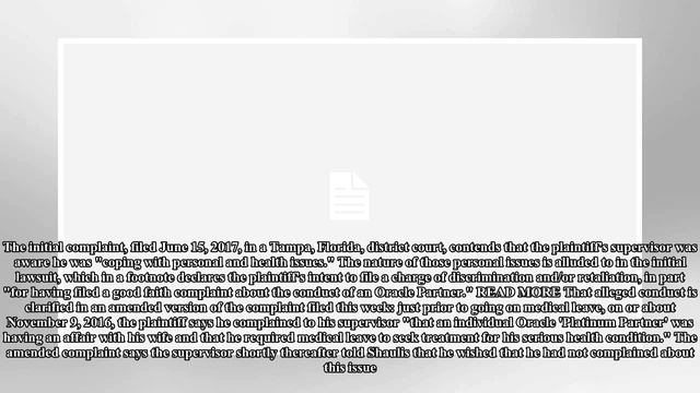 Platinum partner had 'affair' with my wife – then Oracle screwed me, ex-sales boss claims смотреть онлайн