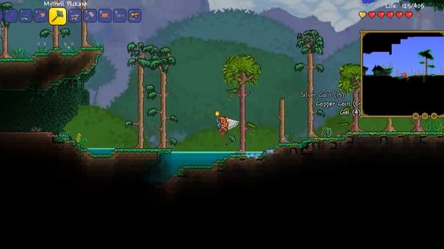 Terraria - Tập 13:Kiếm Life Fruit,Blood Moon và đập boss Destroyer Fail D: смотреть онлайн