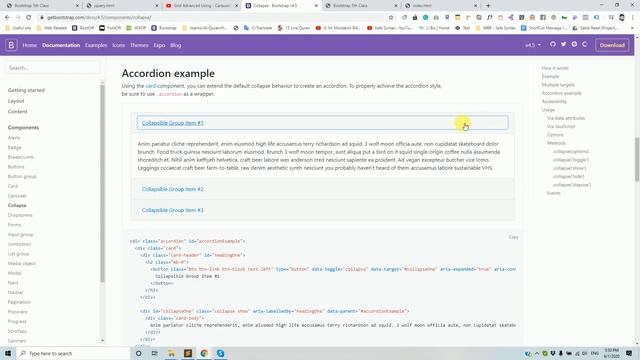Slider Options - Collapse - Accordion | Bootstrap 4.5 (A to Z) #6 смотреть онлайн