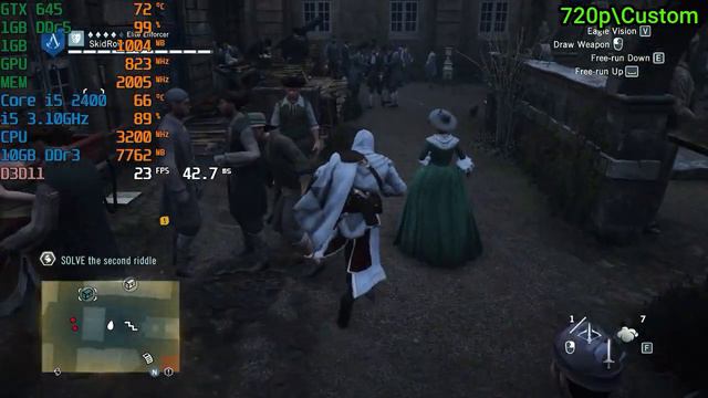 Assassin's Creed Unity On GTX 645 | i5 Build | 5Min"Benchmarks" смотреть онлайн