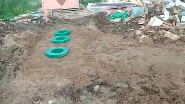 Обустройство скважины и монтаж септика Эко-Л 8 с принудительным сбросом в г Гаврилов Ям смотреть онлайн
