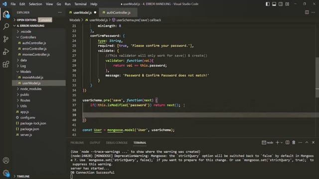 #104 Encrypting Password | Authentication & Authorization | A Complete NODE JS Course смотреть онлайн