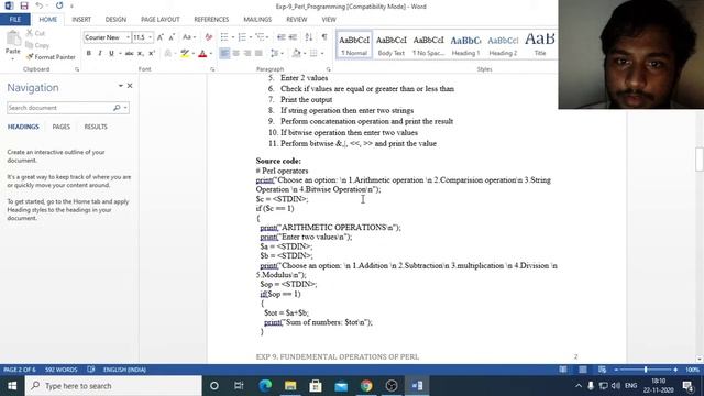 OSS LAB Exp 9 Perl Programming-2 смотреть онлайн