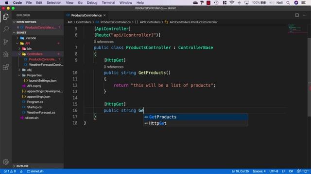 010 Adding our first API Controller смотреть онлайн