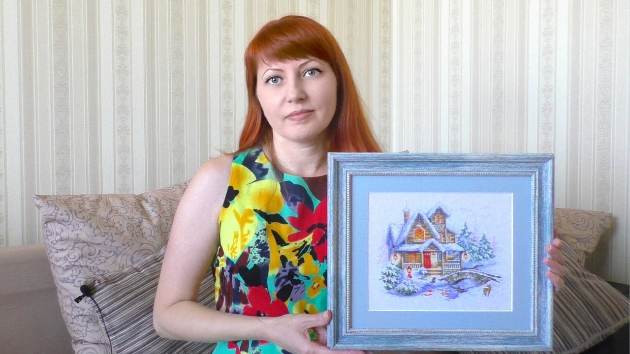 Моя вышивальная неделя. Оформила первую вышитую картину в багетной мастерской. смотреть онлайн