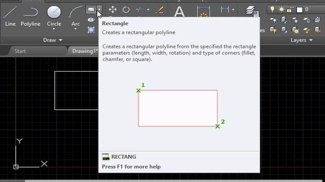 Comandos básicos do AutoCAD: 7 - Retângulo смотреть онлайн