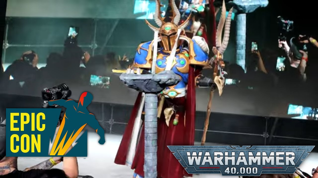 Азек Ариман, чародей Хаоса из легиона Тысячи Сынов (Epic Con 2022 Azhek Ahriman Power Armor Cosplay)