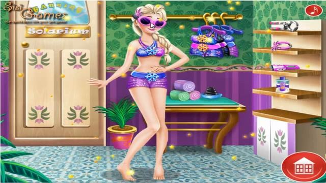 Elsa Solarium Game For Kids #Elsa of solarium смотреть онлайн
