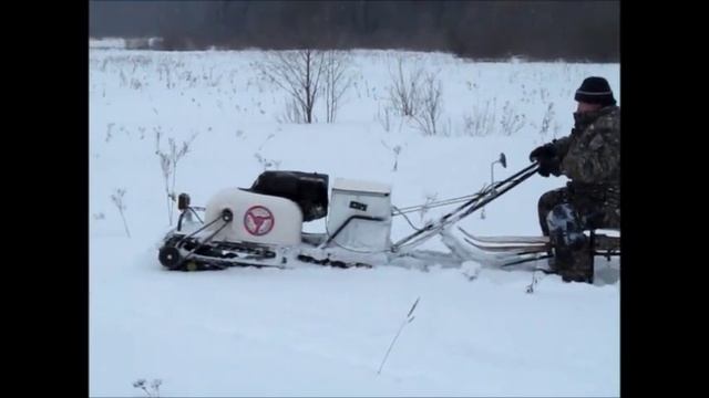 Глубокий снег, Ураган 177F, катки, цельная гусеница смотреть онлайн