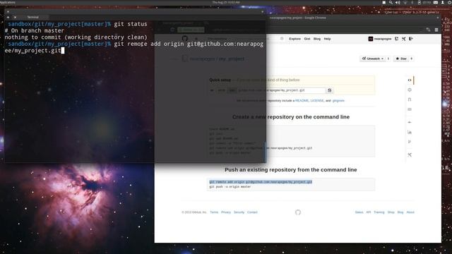 002 - Push a local git repository to GitHub. [1080p] смотреть онлайн