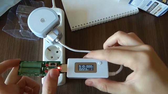 Ночник LED + двойное USB зарядное устройство смотреть онлайн