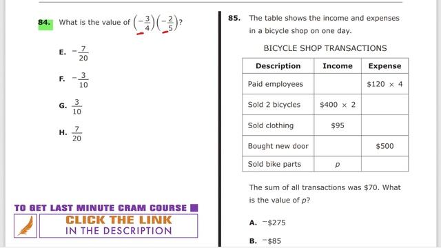 SHSAT 2023 | Test A | Problem 84 - IN 30 SECONDS OR LESS смотреть онлайн