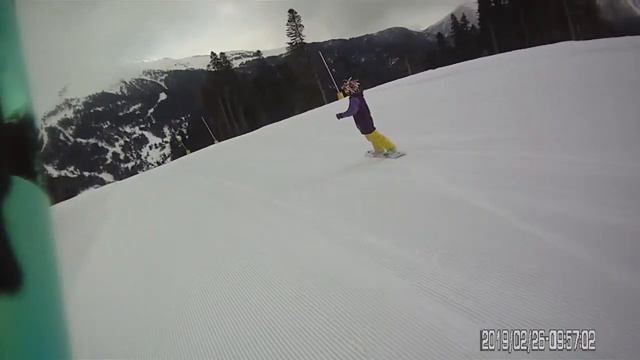 Архыз Северный склон Черная трасса.