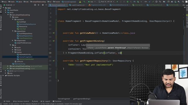 #10 Android Login/Signup with MVVM - Passing Auth Token to Every API смотреть онлайн