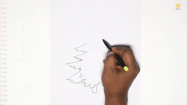 Christmas tree drawings | Outline drawings | How to draw Holy Christmas tree easy | #artjanag смотреть онлайн