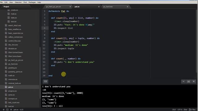 Elixir tutorial - 04 list, pattern matching смотреть онлайн